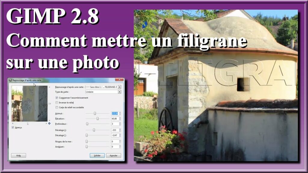 Comment ajouter un filigrane sur une photo ?