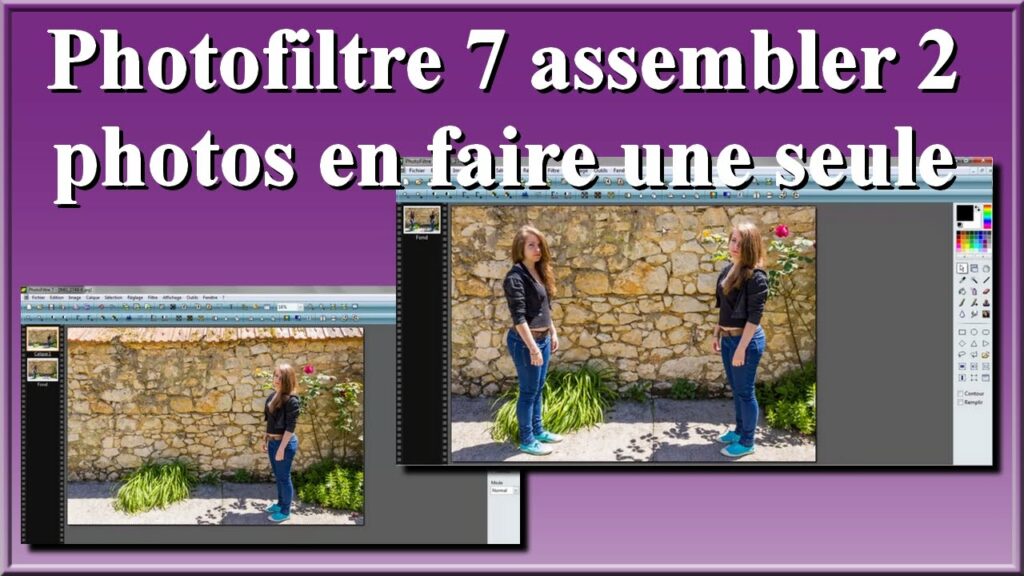 Comment assembler 2 photos en une seule ?