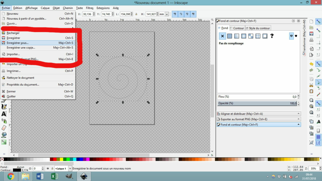 Comment avoir un logo sur fond transparent ?