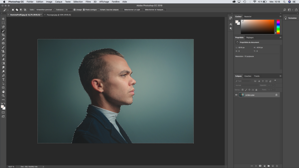 Comment changer la couleur d'un masque de fusion Photoshop ?