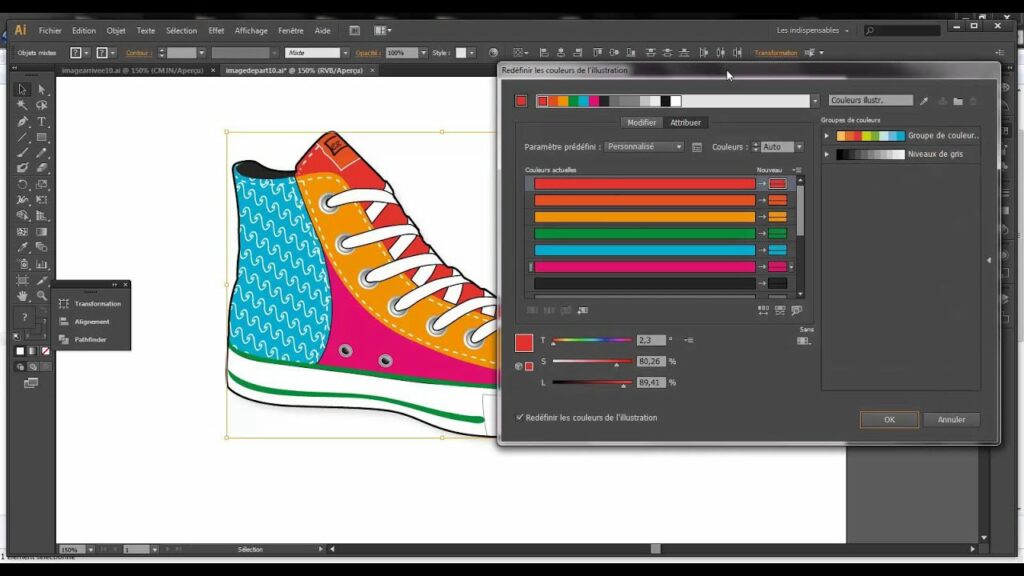 Comment changer le fond d'une image sur Illustrator ?