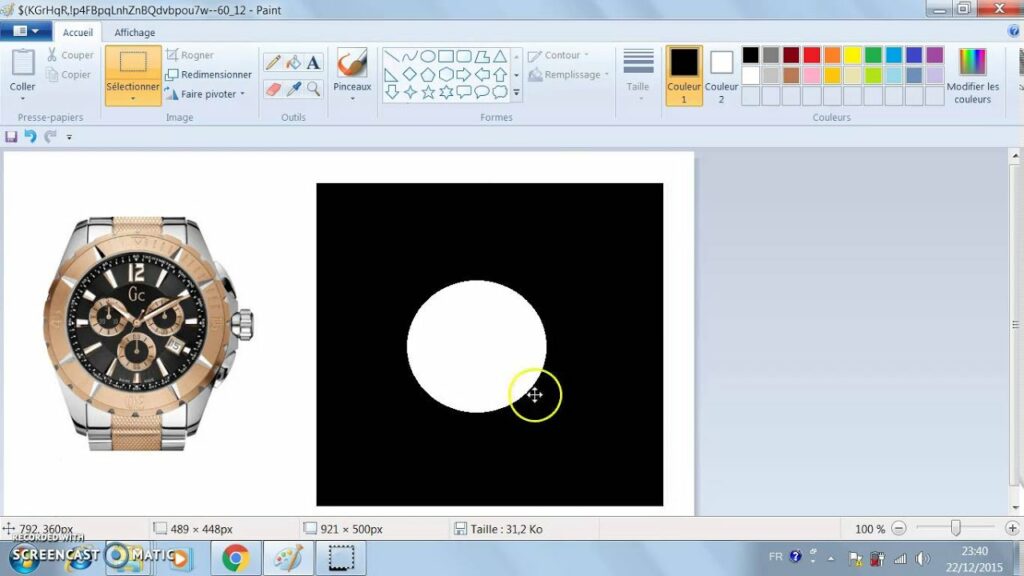 Comment couper une image en rond Illustrator ?