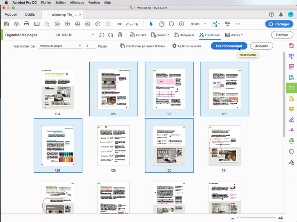 Comment créer un fichier PDF de plusieurs pages ?