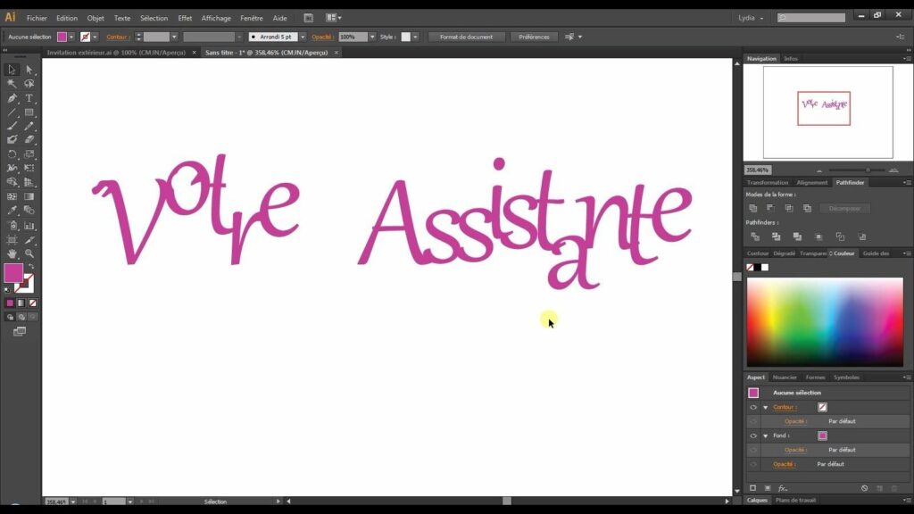 Comment déformer un texte sur Illustrator ?