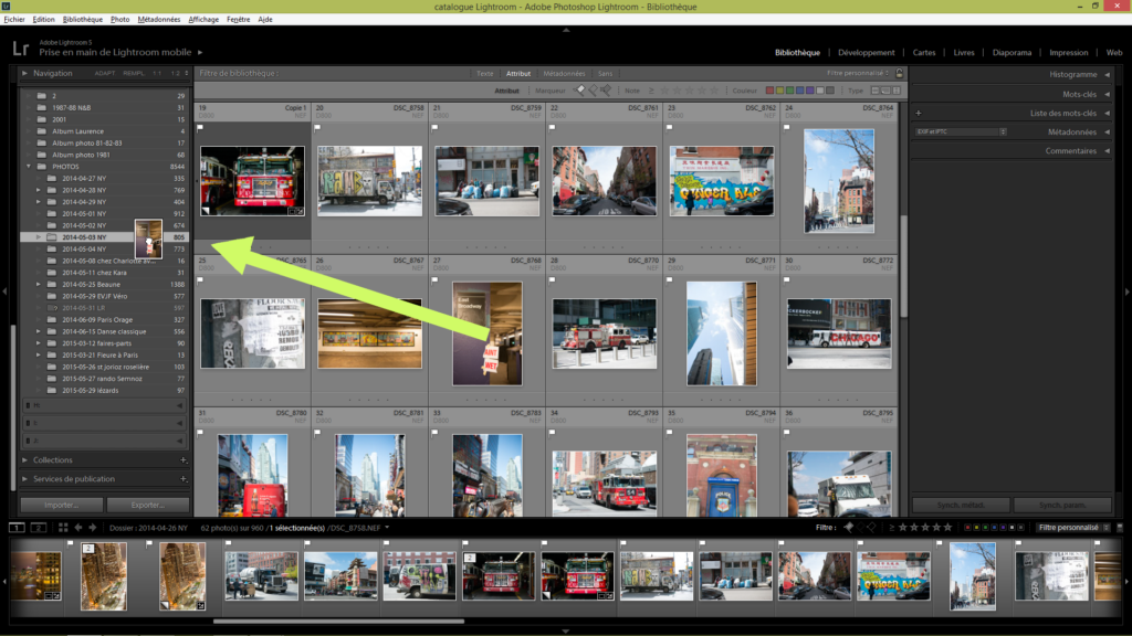 Comment déplacer des photos dans Lightroom ?