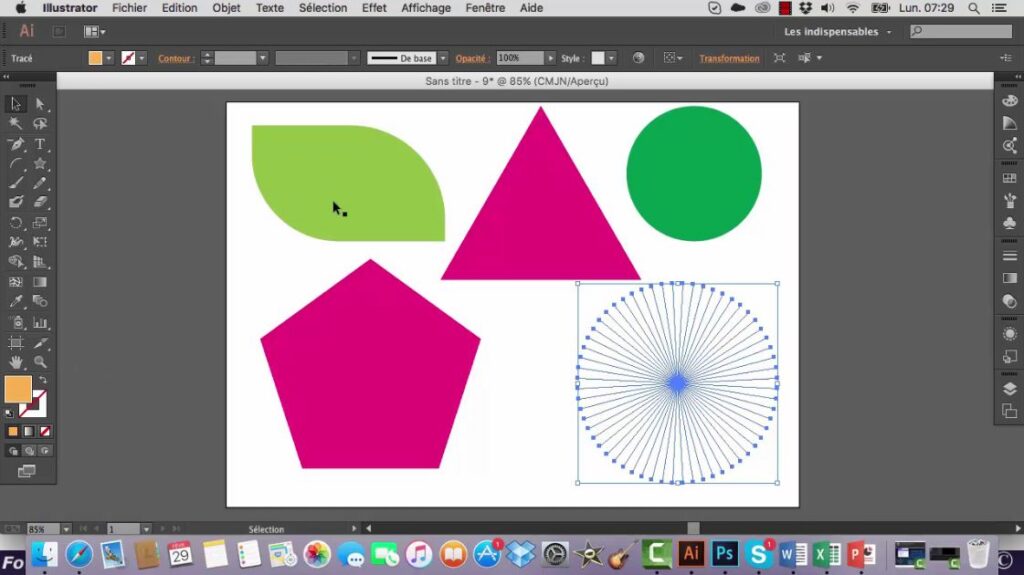 Comment dessiner des formes sur Illustrator ?