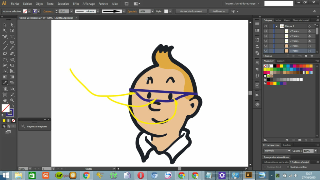 Comment dissocier une forme sur Illustrator ?