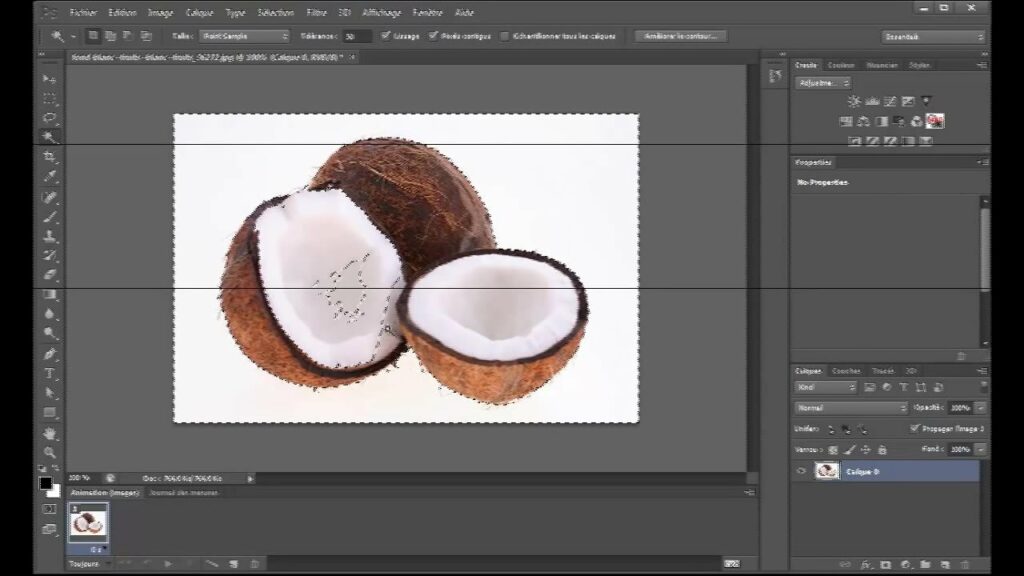 Comment enlever un contour Photoshop ?