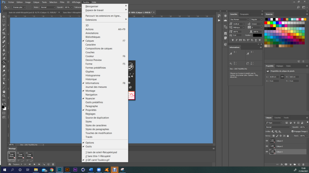 Comment faire apparaître les outils dans Photoshop ?