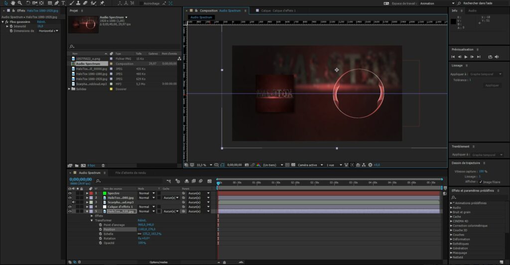 Comment faire bouger un objet After Effect ?