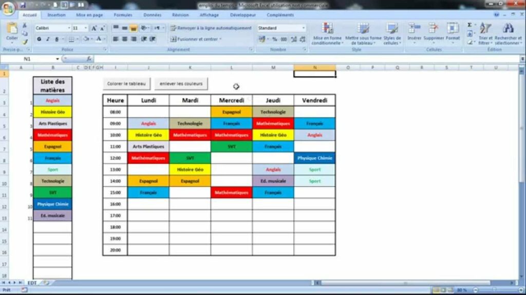 Comment faire un dégradé de couleur dans une cellule Excel ?