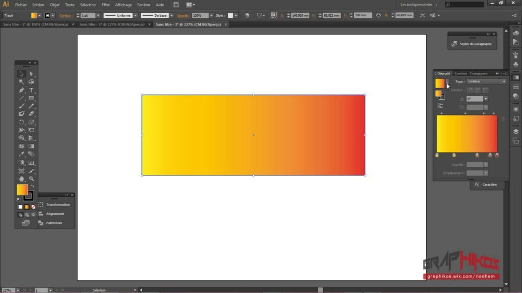 Comment faire un dégradé d'image sur Illustrator ?