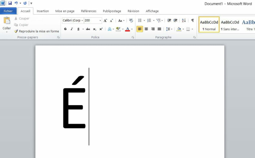 Comment faire un e accent aigu en majuscule ?