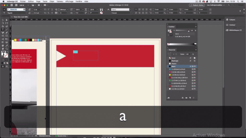 Comment faire un fond transparent sur Indesign ?