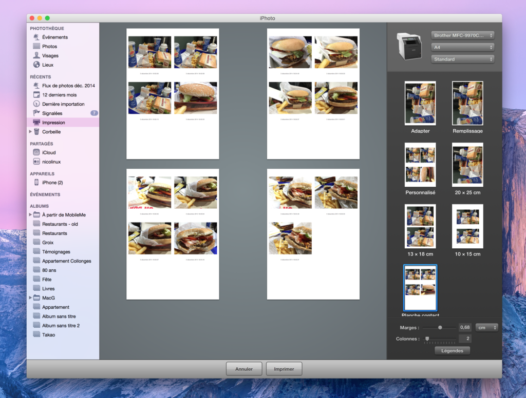 Comment faire une planche de photos sur Word ?