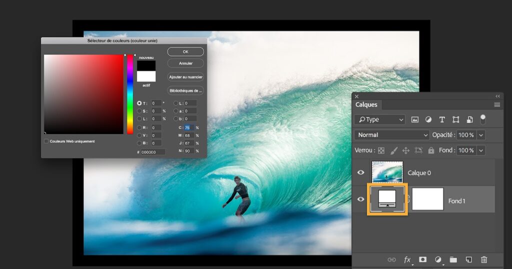 Comment foncer une Couleur sur Photoshop ?