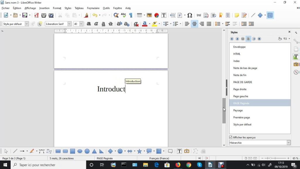 Comment grouper dans Libre Office ?