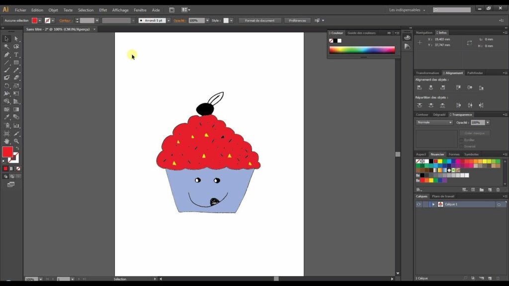 Comment grouper des formes sur Illustrator ?