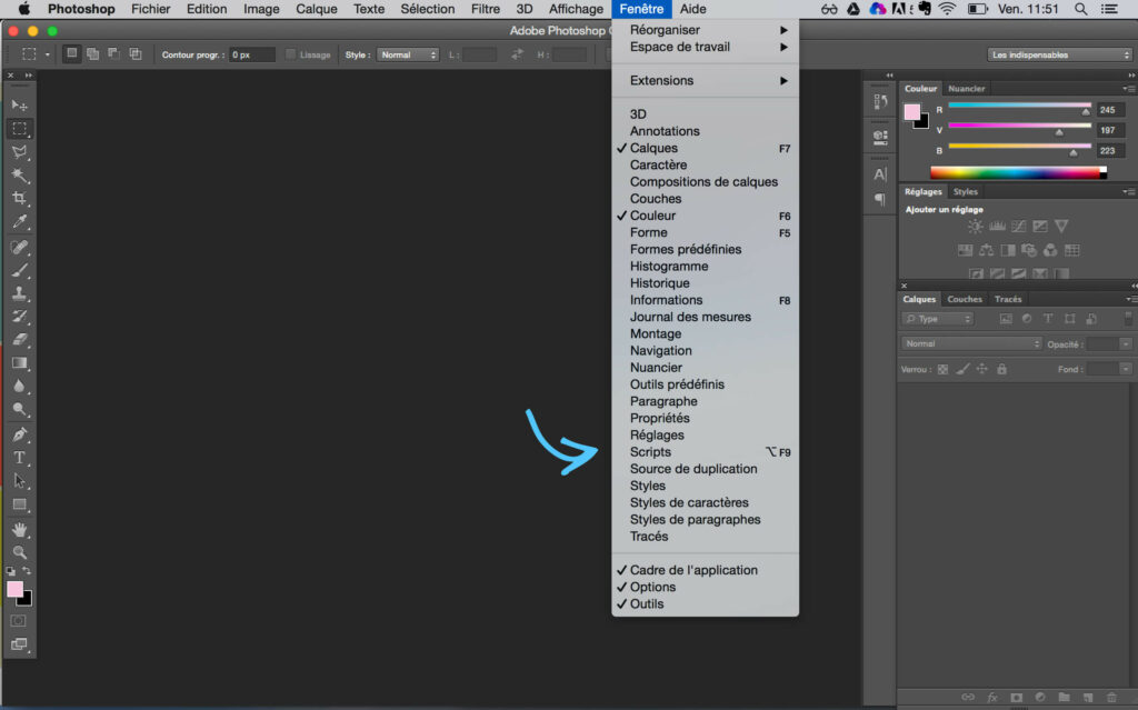 Comment installer un script sur Photoshop ?