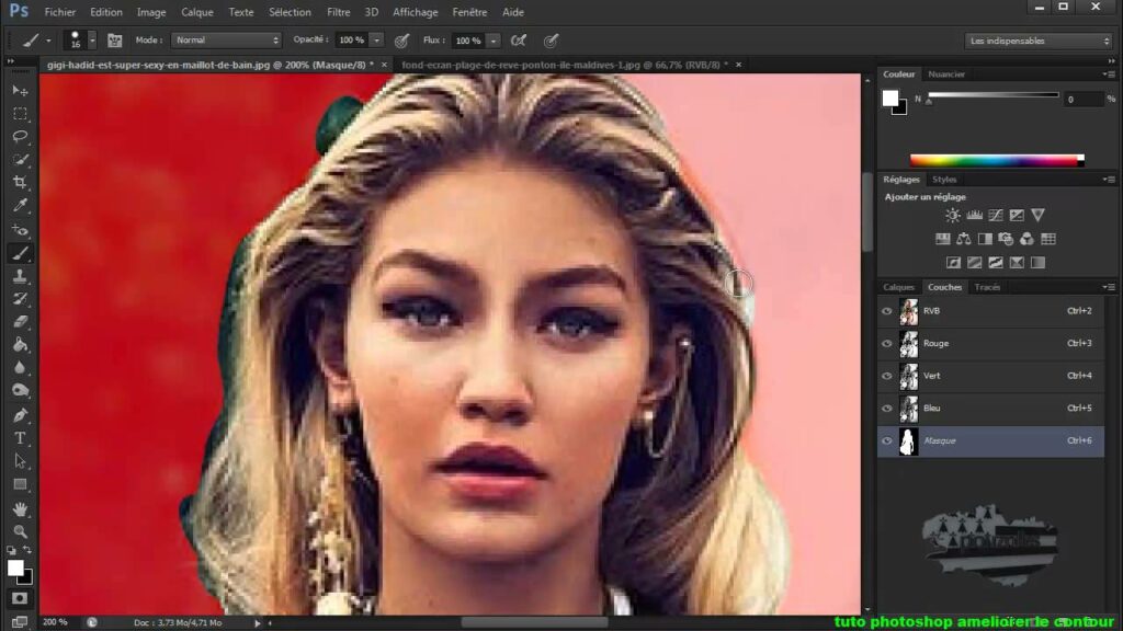 Comment lisser les contours d'une image sur Photoshop ?