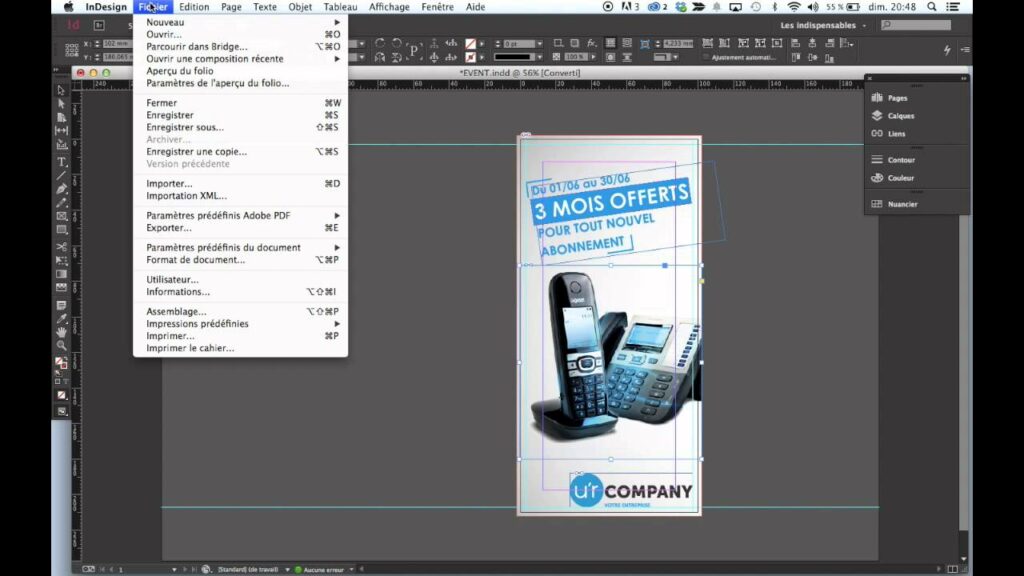 Comment mettre en niveau de gris sur InDesign ?