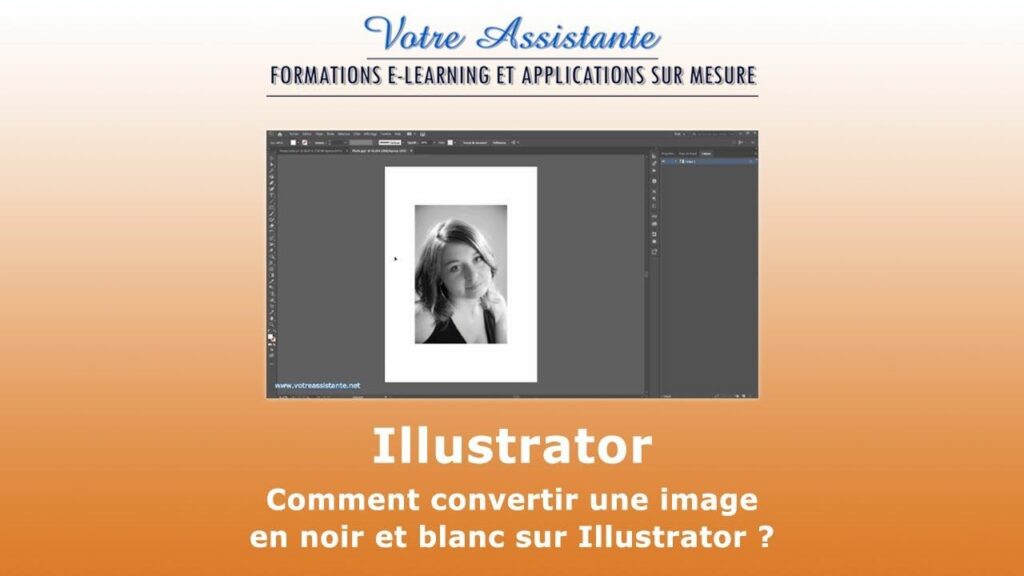 Comment mettre image noir et blanc Illustrator ?