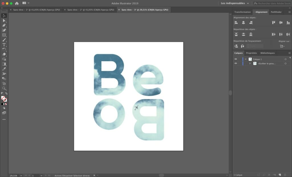 Comment mettre texte dans forme Illustrator ?