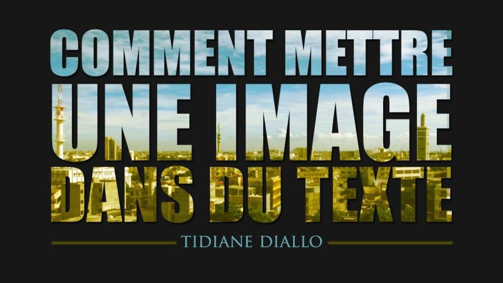 Comment mettre une image dans du texte Illustrator ?