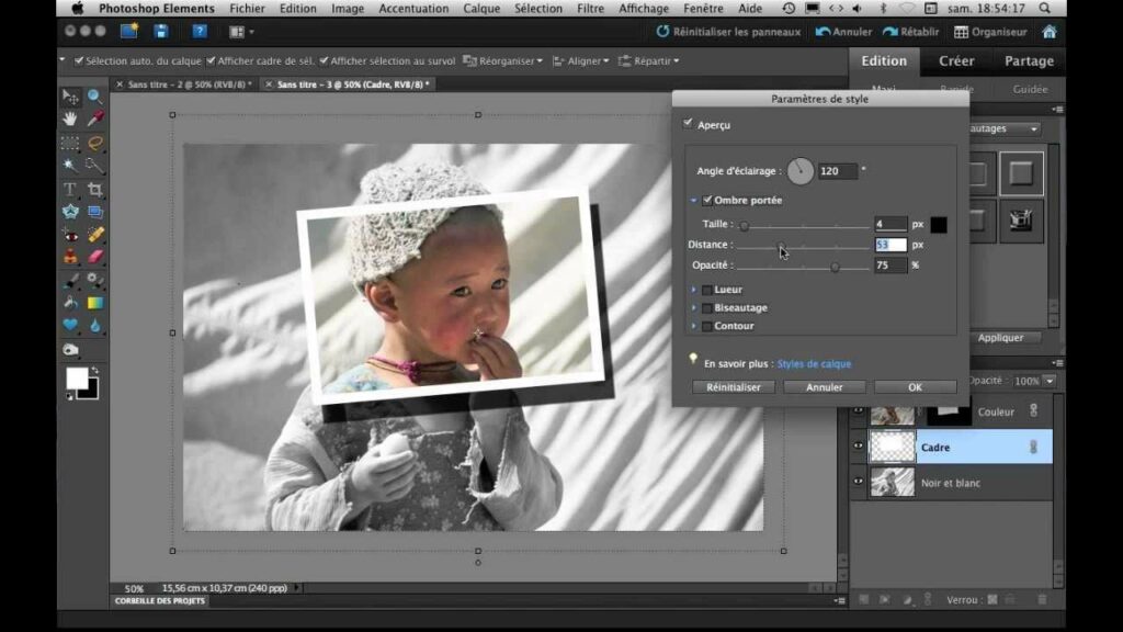 Comment mettre une photo dans un cadre avec Photoshop ?