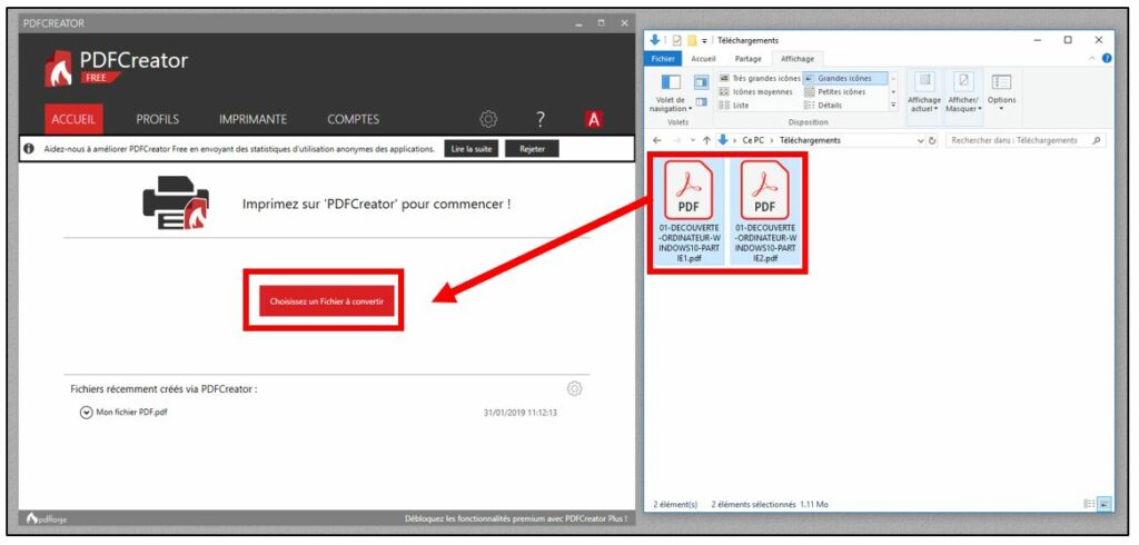 Comment rassembler plusieurs applications ?