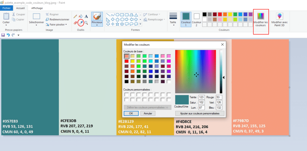 Comment récupérer la couleur d'une image ?