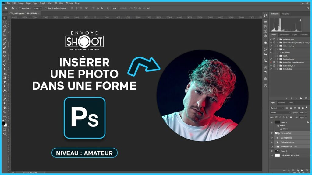 Comment remplir une forme avec Photoshop ?