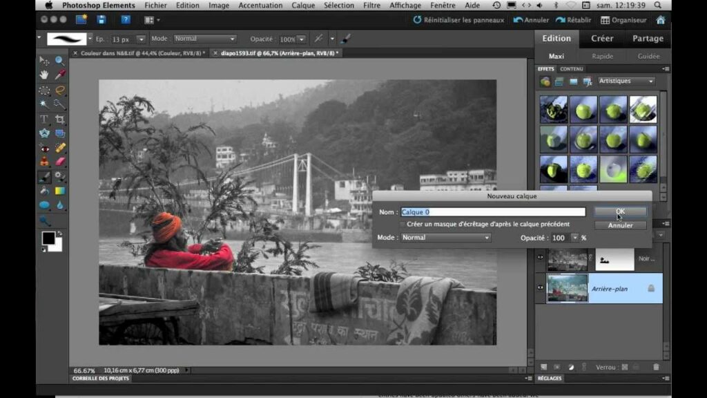 Comment rendre image noir et blanc photoshop ?