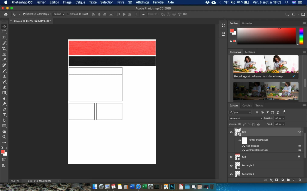 Comment rogner un seul calque sur Photoshop ?