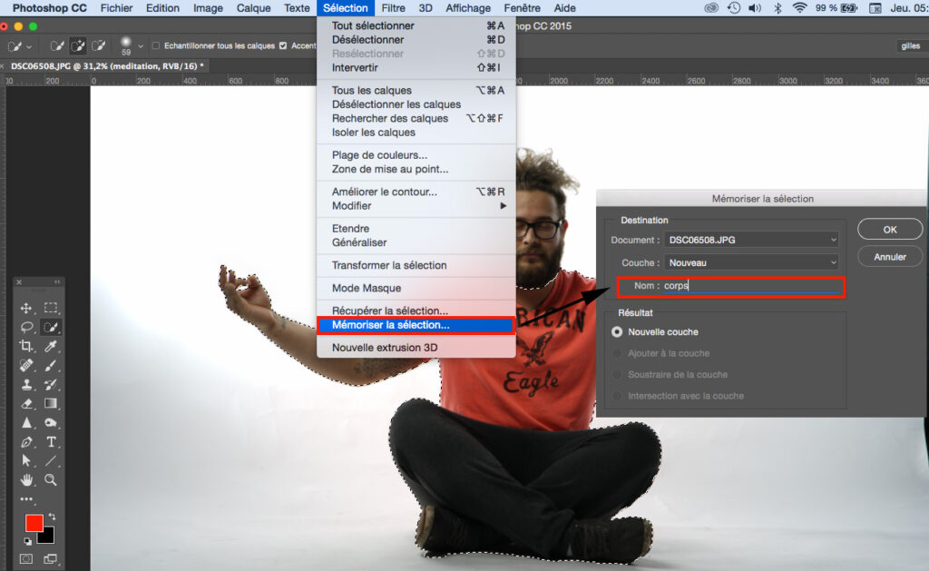 Comment sélectionner une Sélection sur Photoshop ?