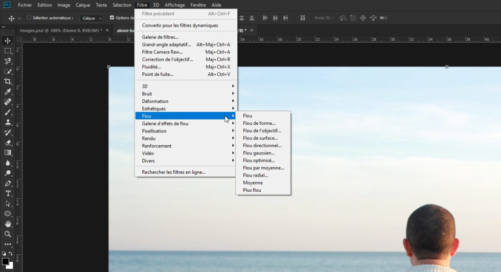 Comment supprimer une partie de l'image sur Photoshop ?