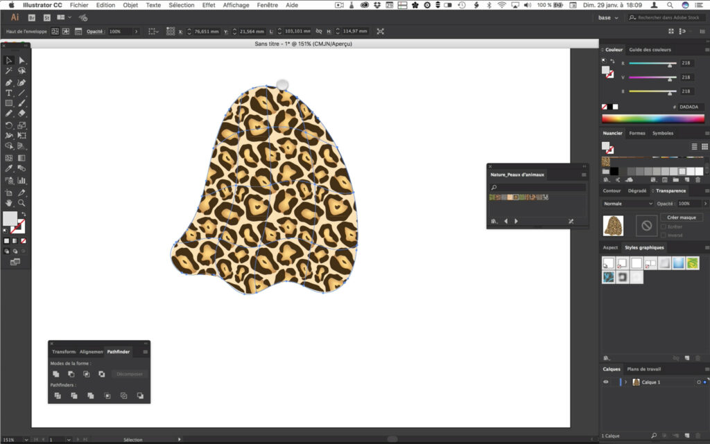 Comment utiliser un motif sur Illustrator ?