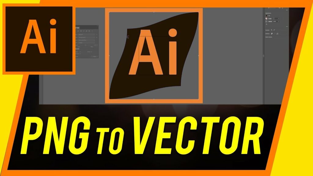 How do I convert a PNG to a vector in Illustrator?