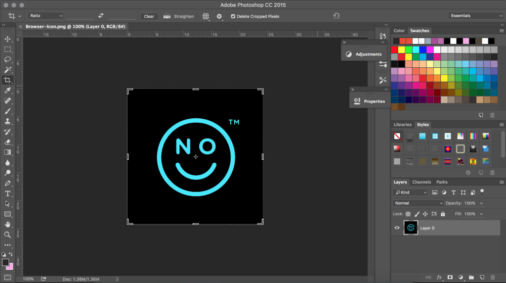 How do you make a logo transparent in Photoshop?