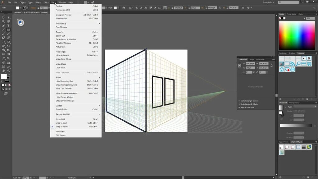 Is there a perspective tool in Illustrator?