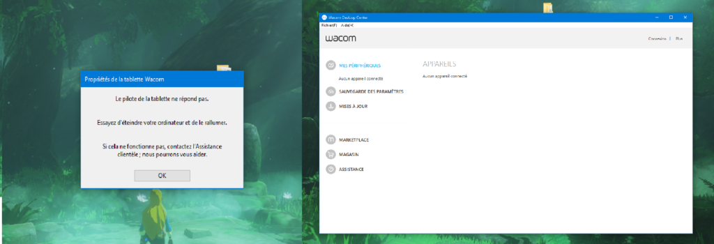 Pourquoi ma tablette Wacom n'est pas reconnue ?