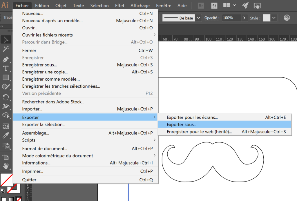 Quel format exporter Illustrator ?