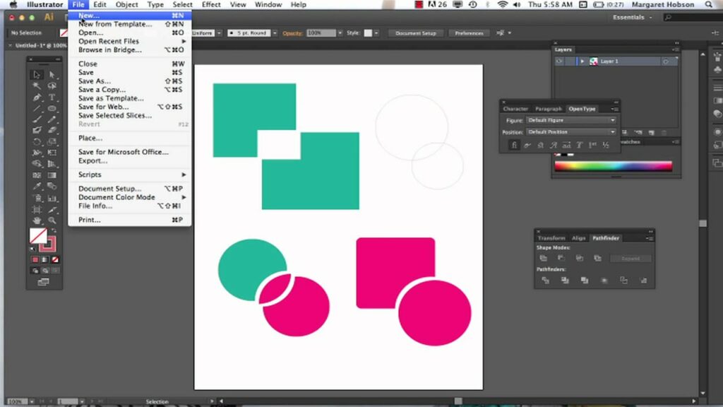 What is the pathfinder in Illustrator?