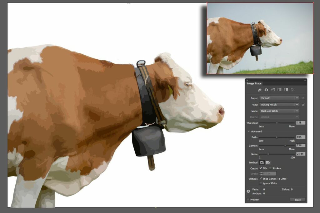 Comment utiliser le traçage d'image dans Adobe Illustrator CC