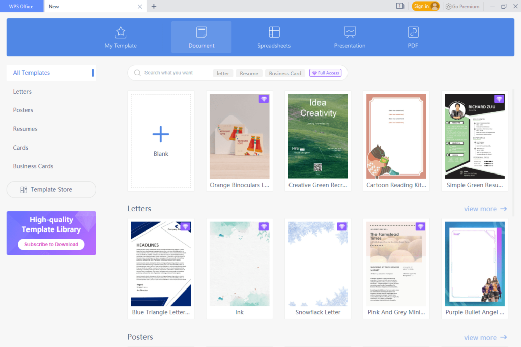 Examen de WPS Office Writer