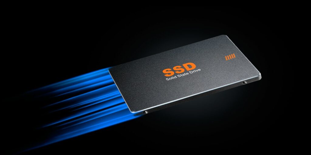 SSD flying through space