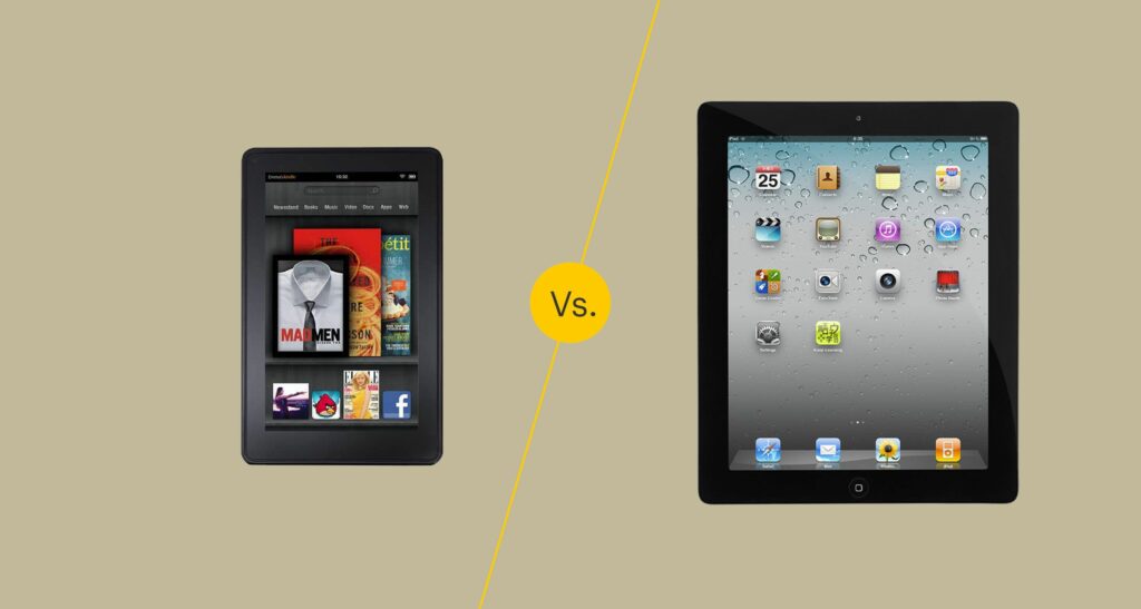 Amazon Kindle Fire et iPad 2