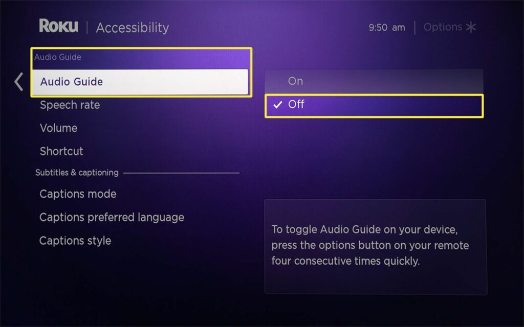 Comment désactiver Narrator sur Roku