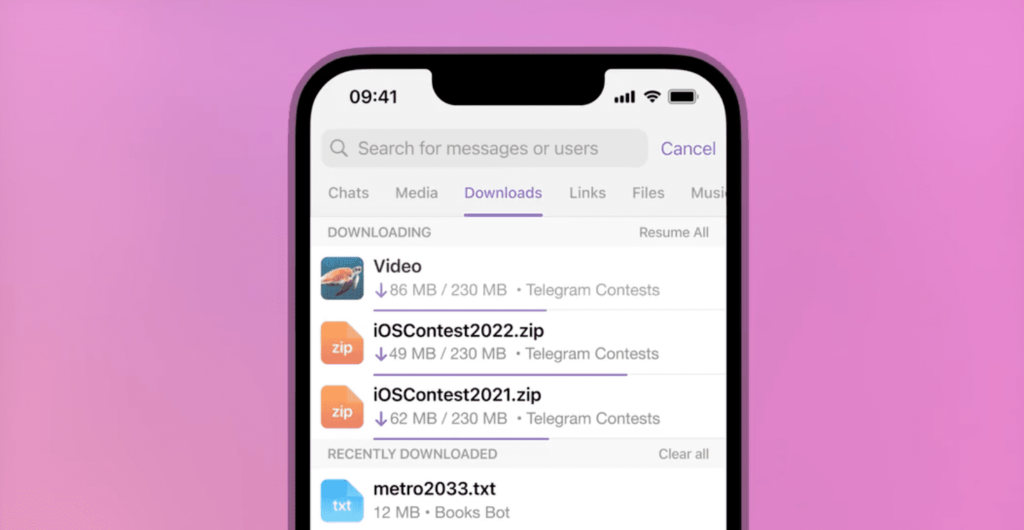 La nouvelle mise à jour de Telegram vous permet de vous connecter à des applications de streaming