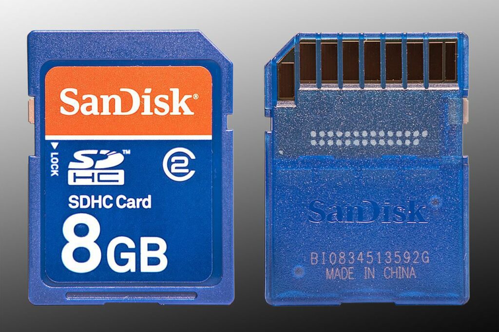 Carte mémoire de caméra SD/SDHC